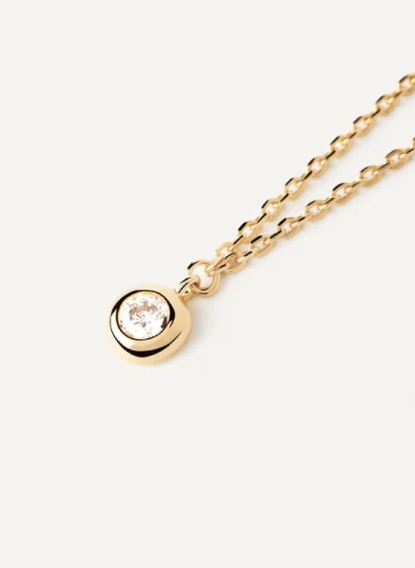 Sand solitary necklace